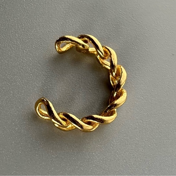 14K Gold Vermeil Chain Cuff - Picture 8 of 8